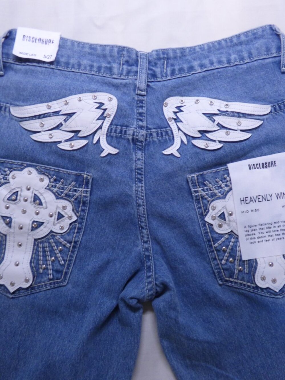 embroidered jeans